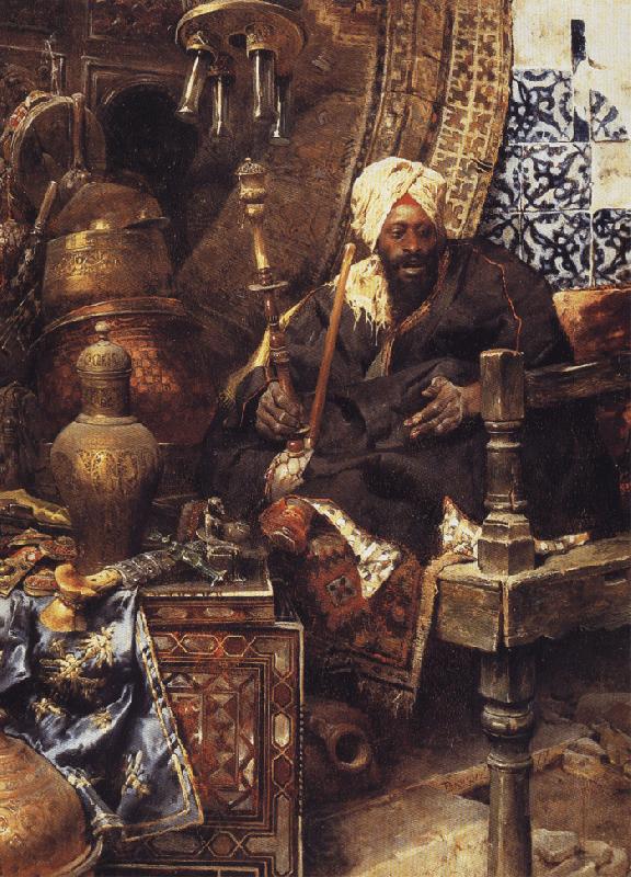 Charles Bargue Arab Dealer Among His Antiques. Spain oil painting art